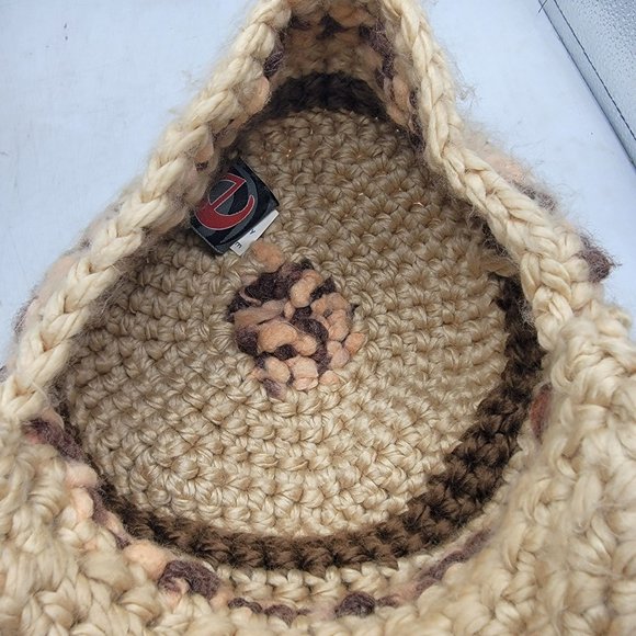 Everybody's Laughing On Planet Earth Wool Beanie Hat ELOPE Tan Warm Caual - Picture 7 of 10